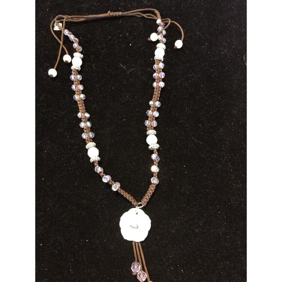 Cookie Lee Necklace Pink Genuine Crystals Choker 18" new Adjustable - Picture 1 of 4